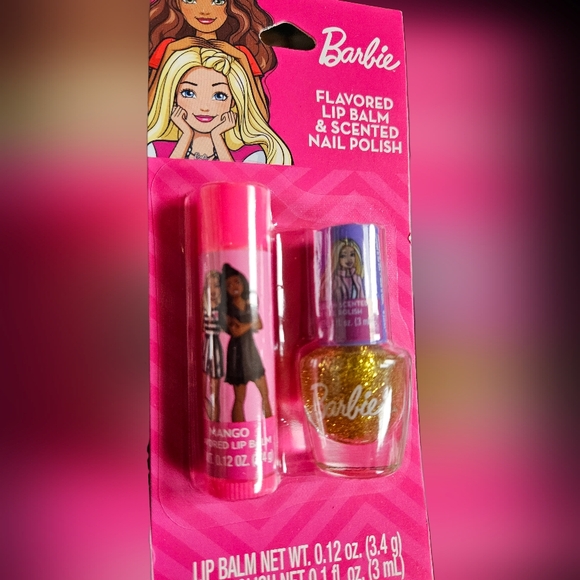 NWT 》2×/4pcs《 BARBIE & LUCKY CHARMS LIP BALMS + MINI NAIL POLISHES! - Picture 2 of 5